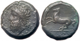Sicily, Syracuse. Timoleon and the Third Democracy. Æ Dilitron (19.75 g), 344-317 BC. EF