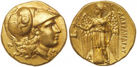Macedonian Kingdom. Alexander III 'the Great'. Gold Stater (8.58 g), 336-323 BC. EF