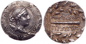 Macedonian (Roman Protectorate). Republican period. Silver Tetradrachm (16.79g)