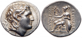 Thracian Kingdom. Lysimachos. Silver Tetradrachm (17.03 g), as King, 306-281 BC. VF
