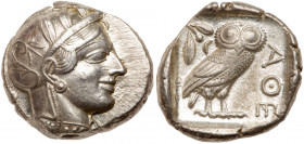 Athens. AR Tetradrachm. Circa 454-404 BC. (24.2mm, 17.18g, 7h). EF