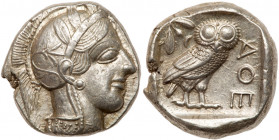 Attica, Athens. Silver Tetradrachm (17.15 g), ca. 454-404 BC. EF