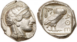 Attica, Athens. Silver Tetradrachm (17.19 g), ca. 454-404 BC. EF