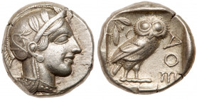 Attica, Athens. Silver Tetradrachm (17.18 g), ca. 454-404 BC. VF