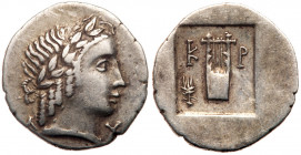 Lycian League, Kragos. Silver Hemidrachm (1.92 g), ca. 30-27 BC. VF