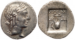Lycian League, Masikytes. Silver Hemidrachm (1.64 g), After 18 BC. EF
