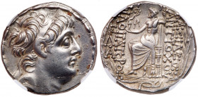 Seleukid Kingdom. Antiochos IX Philopator. Silver Tetradrachm (16.03 g), 114/3-95 BC