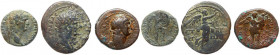 3-piece lot of Herod Agrippa II Bronzes