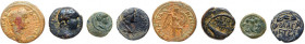 4-piece lot of Herod Agrippa II Bronzes