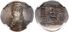 Parthian Kingdom. Mithradates II. Silver Drachm, 121-91 BC