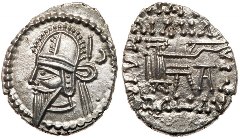 Parthian Kingdom. Vologases VI. Silver Drachm (3.73 g), ca. AD 207/8-221/2. Ekba...