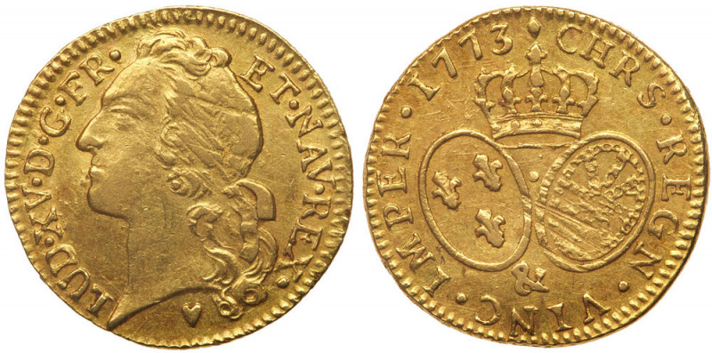 France. Louis d'or au bandeau, 1773-& (Aix). Fr-464; KM-513.27; Gad-341. Louis X...