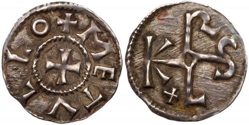 France. Silver Obol, ND. MG-1060; Prou-703. Carolingian Coins. Charles the Bald,...