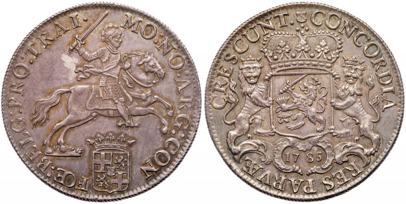 Netherlands: Utrecht. Ducaton (Silver Rider), 1785. Dav-1832; Delm-1031; KM-92.1...