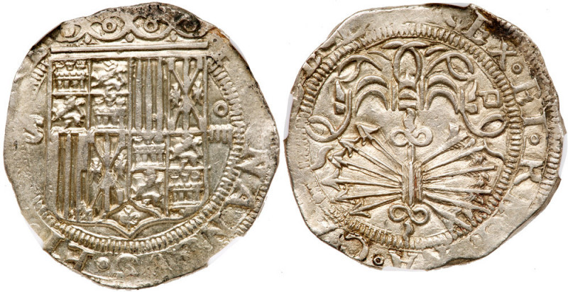 Spain. 4 Reales, ND-D (Seville). Cayon-2814. Ferdinand and Isabella, 1476-1516. ...