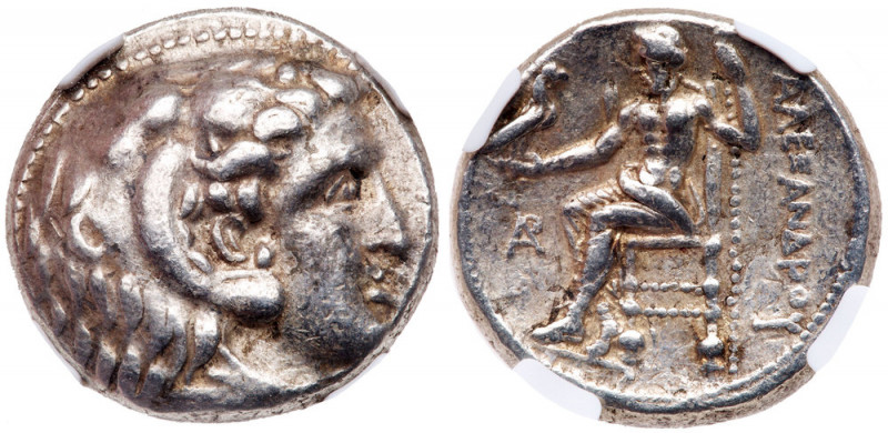 Macedonian Kingdom. Alexander III 'the Great'. Silver Tetradrachm, 336-323 BC. A...