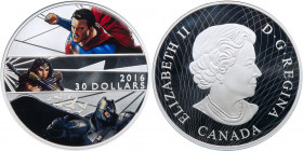 Canada. 2016 Batman v Superman Dawn of Justice Silver $30. NGC PF70