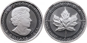 Canada. 2019 Modified Proof Maple Leaf (from the Pride of Two Nations Coin Set) Silver $5. NGC PF70