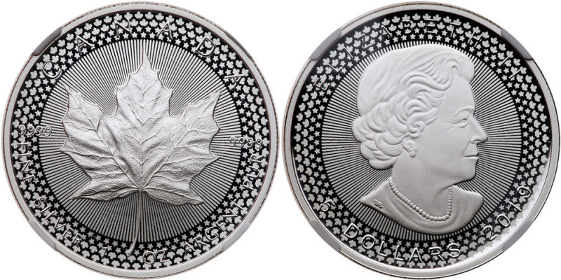 Canada. 2019 Modified Proof Maple Leaf (from the Pride of Two Nations Coin Set) ...