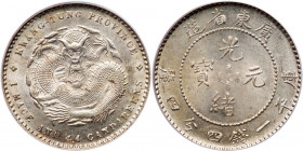 Chinese Provinces: Kwangtung. 20 Cents, ND (1890-1908). PCGS MS62