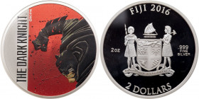 Fiji. 2016 30th Anniversary The Dark Knight Silver $2. NGC PF70