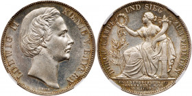 German States: Bavaria. Taler, 1871. NGC MS62