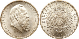 German States: Bavaria. 5 Marks, 1911-D. BU