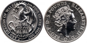 Great Britain. 2017 Red Dragon of Wales. PCGS MS69