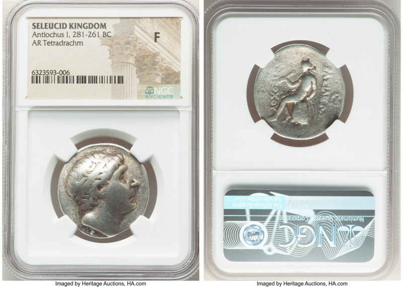 SELEUCID KINGDOM. Antiochus I Soter (281-261 BC). AR tetradrachm (29mm, 5h). NGC...