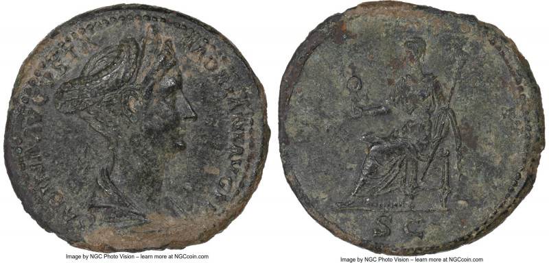 Sabina (AD 128-136/7). AE as (27mm, 5h). NGC Choice VF. Rome, AD 128-ca. 129. SA...