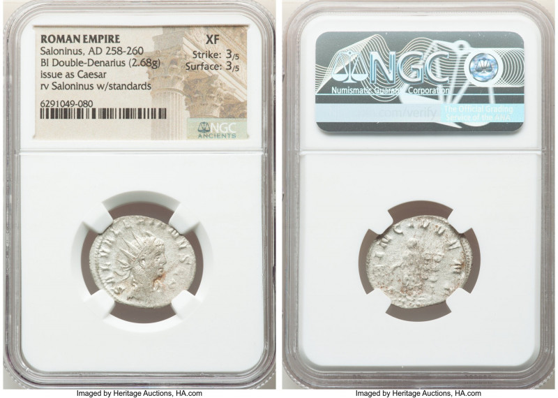 Saloninus (AD 258-260). BI antoninianus (23mm, 2.68 gm, 12h). NGC XF 3/5 - 3/5. ...