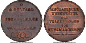 Paris bronze "Diedrich Uhlhorn Coin Machinery" Medal 1846 XF Details (Cleaned) NGC, Maz-1166A. Owner of the workshop for production of coin machines. ...