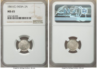 British India. Victoria 2 Annas 1841-(c) MS65 NGC, Calcutta mint, KM460.2. Well struck, frosted untoned surfaces. 

HID09801242017

© 2022 Heritage Au...