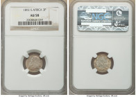 Republic 3 Pence 1892 AU58 NGC, Berlin mint, KM3. 

HID09801242017

© 2022 Heritage Auctions | All Rights Reserved