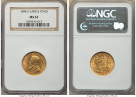 Republic gold Pond 1898 MS62 NGC, Pretoria mint, KM10.2. AGW 0.2352 oz. 

HID09801242017

© 2022 Heritage Auctions | All Rights Reserved