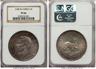 George VI Proof 5 Shillings 1948 PR66 NGC, Pretoria mint, KM40.1. ASW 0.7274 oz. 

HID09801242017

© 2022 Heritage Auctions | All Rights Reserved