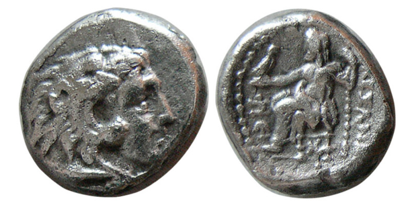 SELEUKID KINGDOM; Seleukos I Nikator, 312-281 BC. AR Obol (0.71 gm; 9 mm). Babyl...