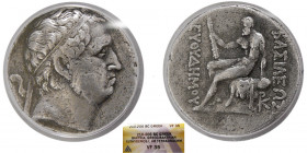 BAKTRIAN KINGS, Euthydemos I. 210-206 BC. Tetradrachm. ANACS-VF35