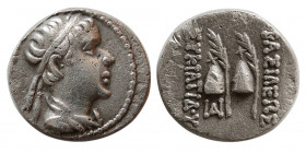 BAKTRIAN KINGS, Eukratides I. 171-145 BC. AR Obol.