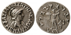 BAKTRIAN KINGS, Menander. Ca 165/155-130 BC. AR Drachm.
