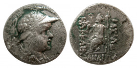 BAKTRIAN KINGS, Helikoles. Ca. 135-110 BC. AR Drachm