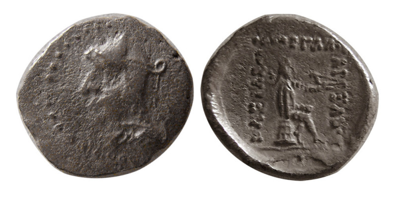 KINGS of PARTHIA. Phriapatios to Mithradates I. 185-132 BC. AR Obol (0.64 gm; 12...