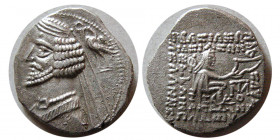 KINGS of PARTHIA. Phraates IV 38/7-2 BC. AR Drachm.