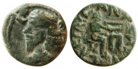 INDO-PARTHIANS, Sanabares (ca. AD 50-65). Æ Drachm.