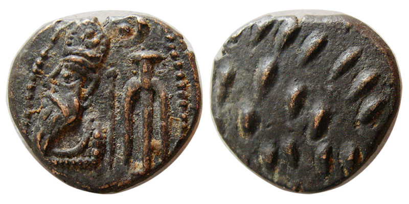 KINGS of ELYMAIS. Phraates. 2nd century AD. Æ drachm (3.20 gm; 15 mm). Susa mint...