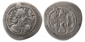SASANIAN KINGS. Zamasp, 496-498/9 AD. AR Drachm. Scarce!