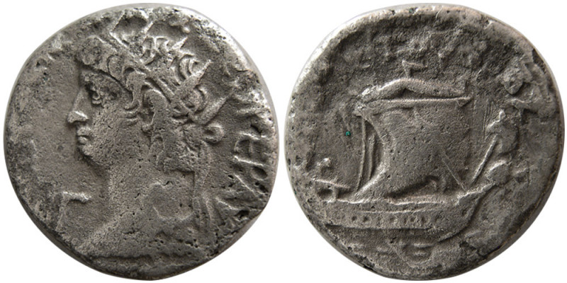 EGYPT, Alexandria. Nero. 54-68 AD. Billon Tetradrachm (11.60 gm; 22 mm). Radiate...