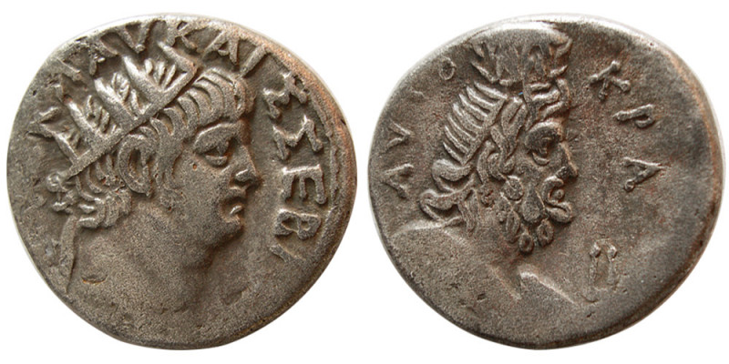 EGYPT, Alexandria. Nero. 54-68 AD. Billon Tetradrachm (12.57 gm; 25 mm). Radiate...