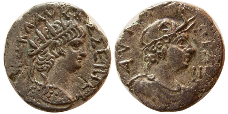 EGYPT, Alexandria. Nero. 54-68 AD. Billon Tetradrachm (12.76 gm; 25 mm). dated y...