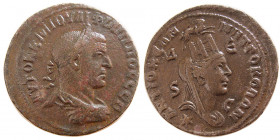 SYRIA, Seleucis and Pieria. Philip I. AD. 244-249. Æ octassarion.